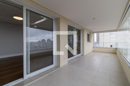 Varanda da Sala de apartamento para alugar com 3 quartos, 124m² em Vila Gumercindo, São Paulo