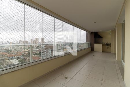 Varanda da Sala de apartamento para alugar com 3 quartos, 124m² em Vila Gumercindo, São Paulo