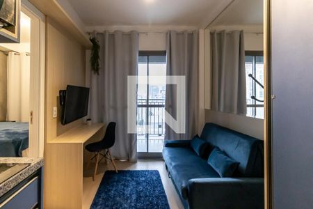 Sala e Cozinha de apartamento para alugar com 1 quarto, 27m² em Vila Nova Conceição, São Paulo