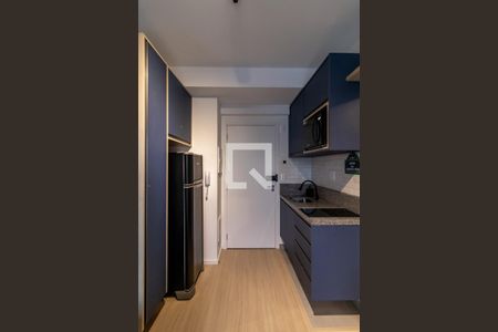 Sala e Cozinha de apartamento para alugar com 1 quarto, 27m² em Vila Nova Conceição, São Paulo