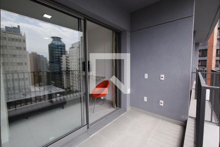 Studio à venda com 27m², 1 quarto e sem vaga Studio à venda com 27m², 1 quarto e sem vagaVaranda