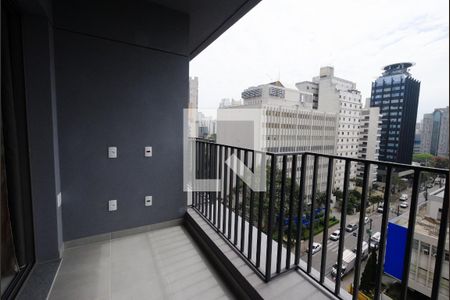 Studio à venda com 27m², 1 quarto e sem vaga Studio à venda com 27m², 1 quarto e sem vagaVaranda