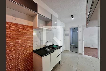 Cozinha de apartamento para alugar com 2 quartos, 34m² em Santo Amaro, São Paulo