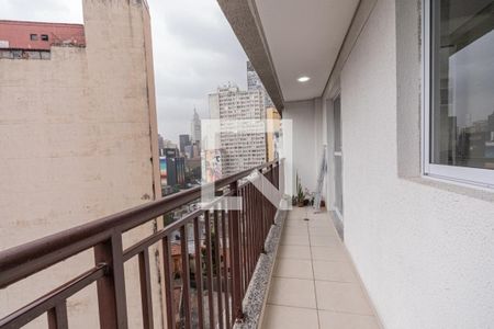 varanda de kitnet/studio para alugar com 1 quarto, 33m² em Centro, São Paulo
