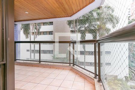 Varanda da Sala de apartamento para alugar com 4 quartos, 145m² em Brooklin Paulista, São Paulo