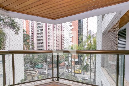 Varanda da Sala de apartamento para alugar com 4 quartos, 145m² em Brooklin Paulista, São Paulo
