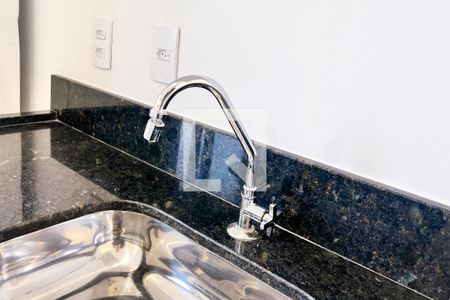 Cozinha de kitnet/studio para alugar com 1 quarto, 26m² em Indianópolis, São Paulo
