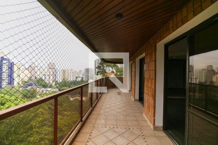 Varanda da Sala de apartamento para alugar com 3 quartos, 186m² em Vila Suzana, São Paulo