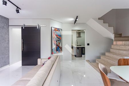 Sala de casa à venda com 3 quartos, 197m² em Vila Alzira, Santo André