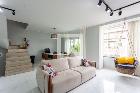 Sala de casa à venda com 3 quartos, 197m² em Vila Alzira, Santo André