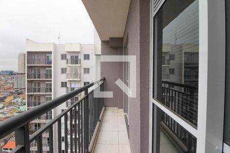 Varanda da Sala de apartamento para alugar com 1 quarto, 28m² em Vila Tolstoi, São Paulo