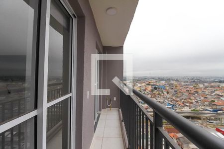 Varanda da Sala de apartamento para alugar com 1 quarto, 28m² em Vila Tolstoi, São Paulo