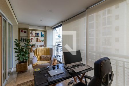 Varanda da Sala de apartamento para alugar com 2 quartos, 138m² em Indianópolis, São Paulo