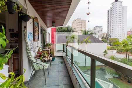 Varanda da Sala de apartamento à venda com 3 quartos, 150m² em Vila Morumbi, São Paulo
