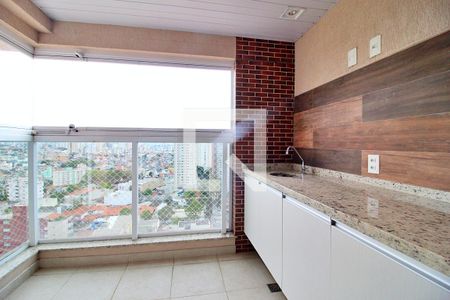 Varanda da Sala de apartamento à venda com 3 quartos, 75m² em Campestre, Santo André