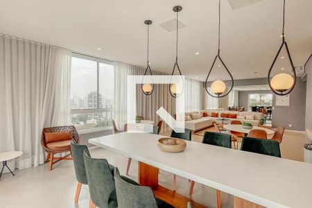 Apartamento para alugar com 33m², 1 quarto e sem vaga Apartamento para alugar com 33m², 1 quarto e sem vagaÁrea comum - Salão de festas