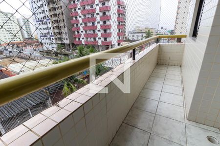 Detalhe da varanda de apartamento para alugar com 2 quartos, 86m² em Vila Tupi, Praia Grande