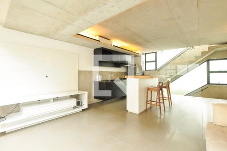 Sala/Cozinha de apartamento para alugar com 1 quarto, 115m² em Vila Madalena, São Paulo