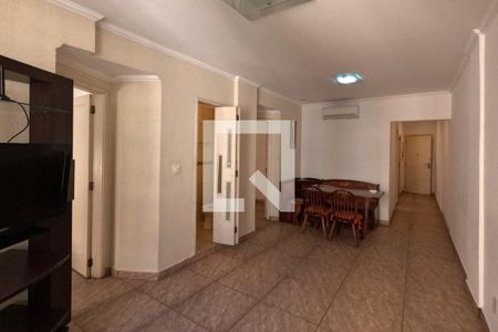 Sala de apartamento para alugar com 3 quartos, 110m² em Boqueirão, Santos