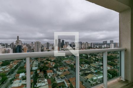 Varanda de kitnet/studio à venda com 1 quarto, 50m² em Brooklin Paulista, São Paulo