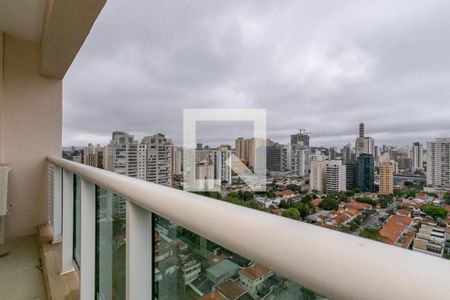 Varanda de kitnet/studio à venda com 1 quarto, 50m² em Brooklin Paulista, São Paulo