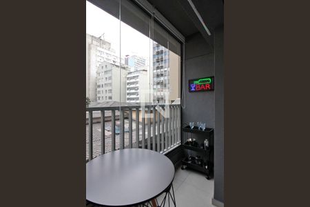 Studio para alugar com 25m², 0 quarto e sem vagaVaranda