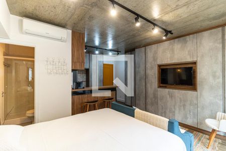 Studio - Ar-Condicionado de kitnet/studio para alugar com 1 quarto, 34m² em República, São Paulo