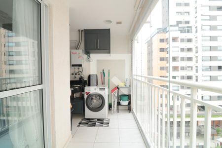 Varanda e Area de serviço  de apartamento para alugar com 2 quartos, 44m² em Brás, São Paulo