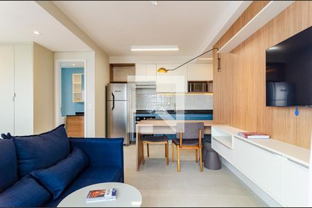 Sala de kitnet/studio para alugar com 1 quarto, 38m² em Mirandópolis, São Paulo