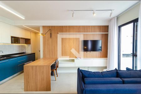 Sala de kitnet/studio para alugar com 1 quarto, 38m² em Mirandópolis, São Paulo