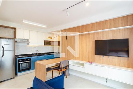 Sala de kitnet/studio para alugar com 1 quarto, 38m² em Mirandópolis, São Paulo