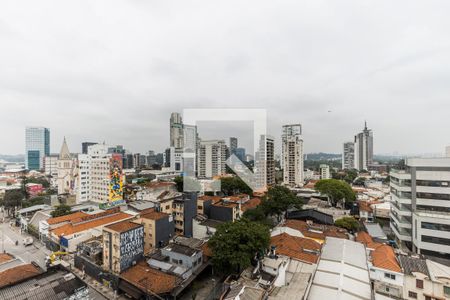 Varanda - Vista de apartamento à venda com 1 quarto, 28m² em Pinheiros, São Paulo