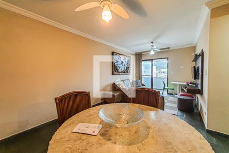 Sala de apartamento para alugar com 2 quartos, 60m² em Vila Alzira, Guarujá