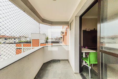 Varanda da Sala de apartamento para alugar com 2 quartos, 60m² em Vila Alzira, Guarujá