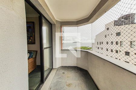 Varanda da Sala de apartamento para alugar com 2 quartos, 60m² em Vila Alzira, Guarujá