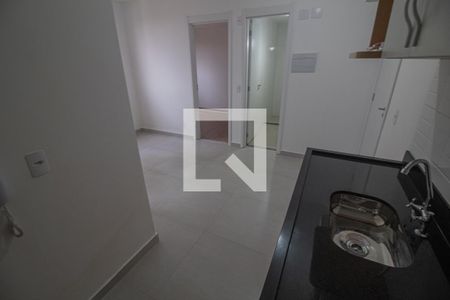 Cozinha de apartamento para alugar com 2 quartos, 33m² em Santo Amaro, São Paulo