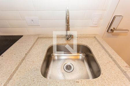 Apartamento para alugar com 25m², 1 quarto e sem vagaDetalhe da cozinha