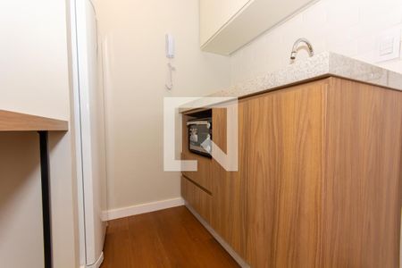 Apartamento para alugar com 25m², 1 quarto e sem vagaDetalhe da cozinha