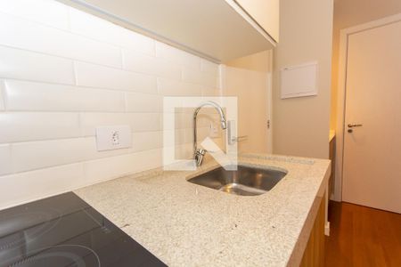 Apartamento para alugar com 25m², 1 quarto e sem vagaDetalhe da cozinha