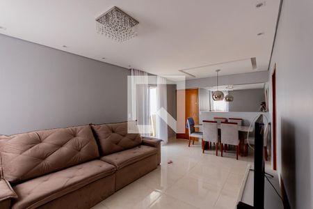 Sala de apartamento à venda com 3 quartos, 96m² em Campestre, Santo André