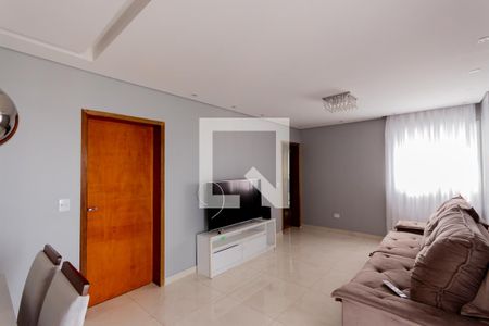Sala de apartamento à venda com 3 quartos, 96m² em Campestre, Santo André