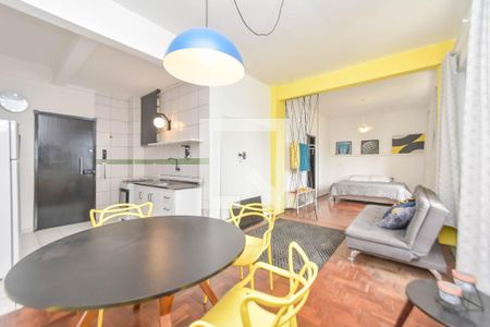Sala de kitnet/studio para alugar com 1 quarto, 55m² em Santa Ifigênia, São Paulo
