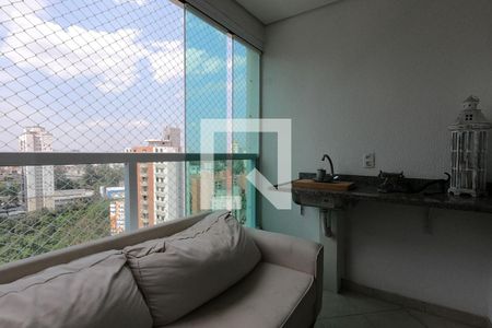 Varanda da Sala de apartamento à venda com 2 quartos, 64m² em Jardim Ampliação, São Paulo