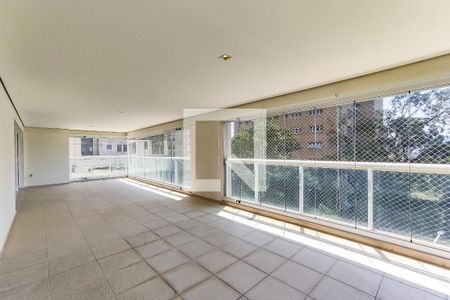 Varanda da Sala de apartamento à venda com 4 quartos, 440m² em Paraíso do Morumbi, São Paulo