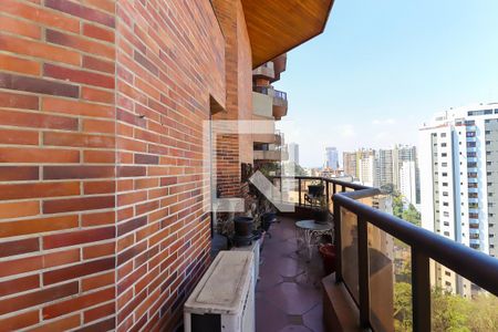 Varanda da Sala de apartamento para alugar com 3 quartos, 302m² em Vila Andrade, São Paulo