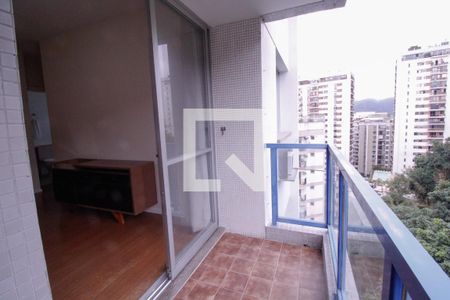 Varanda da Sala de apartamento para alugar com 1 quarto, 50m² em Humaitá, Rio de Janeiro