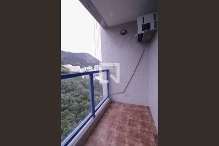 Varanda da Sala de apartamento para alugar com 1 quarto, 50m² em Humaitá, Rio de Janeiro