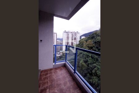 Varanda da Sala de apartamento para alugar com 1 quarto, 50m² em Humaitá, Rio de Janeiro
