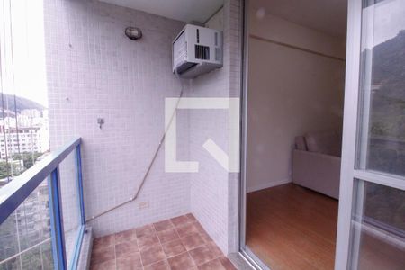 Varanda da Sala de apartamento para alugar com 1 quarto, 50m² em Humaitá, Rio de Janeiro