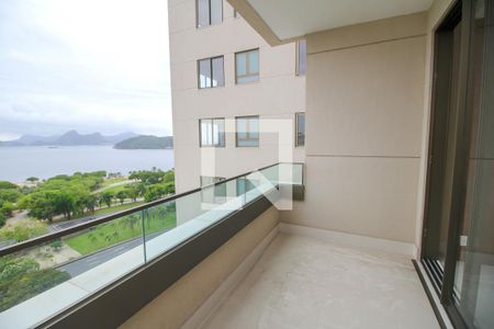 Varanda da Sala de apartamento para alugar com 3 quartos, 159m² em Flamengo, Rio de Janeiro